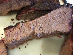 Slice of brisket point