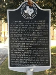 Historic marker outside courthouse