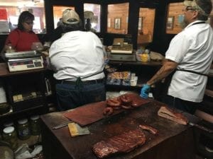 View from behind the counter