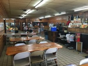 City Market dining room looking toward pit room