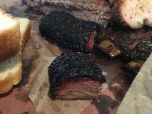 End cut from the brisket flat