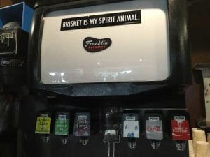 The fountain machine is serious about brisket