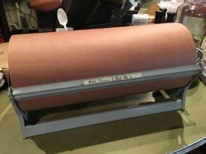 It wouldn't be Franklin Barbecue without lots of pink butcher paper