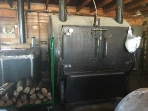 A new dedicated sausage pit is a work-in-progress at the time of our visit