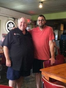 Chris Allingham with Aaron Franklin