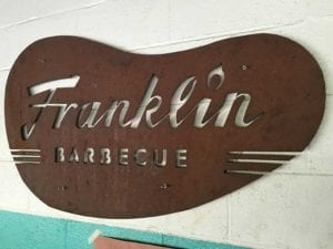 Franklin Barbecue sign