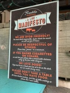 The Franklin Barbecue Line Manifesto