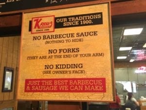 No sauce, no forks, no kidding