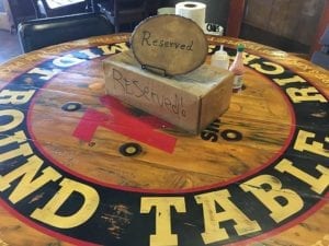 The owner's private table