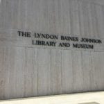 LBJ Presidential Library sign