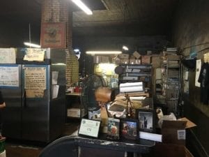 A view into the back part of the kitchen