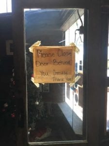 Please don't let the door slam