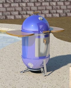 Blue WSM with side tables