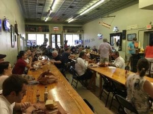 View of the main dining room