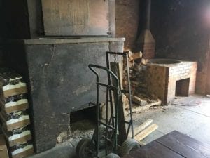 Backroom storage and defunct prep area