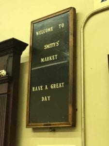 Have a Great Day sign in overflow dining room