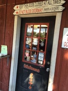 Front door at Snow's BBQ