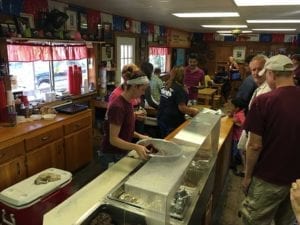 The view as you step through the front door at Snow's BBQ