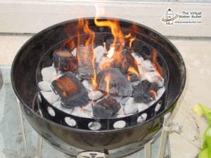 Flaming smoke wood