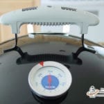 WSM lid with candy thermometer