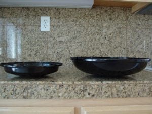 Water pan profiles compared