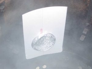 Smoke blowing into the WSM