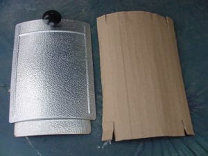 Fabricating a cardboard access door