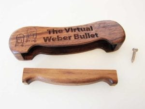 Marty Leach walnut wooden handle assembly