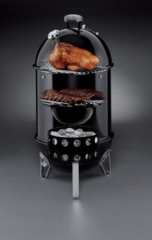 14.5 Weber Smokey Mountain Cooker Smoker cut-away