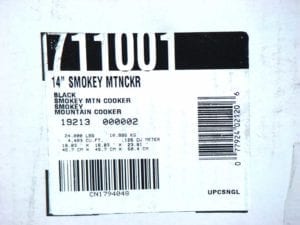 14.5" model number label