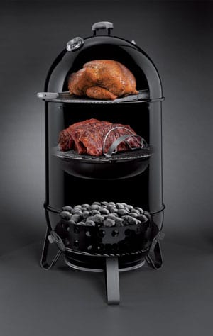 18.5 Weber Smokey Mountain Cooker Smoker cut-away