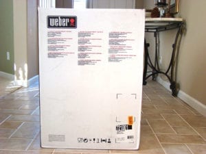 Side view of box
