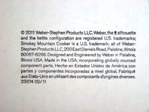 Close-up of Made in USA text