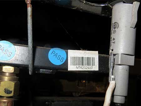 Example of 2007 NT code on a Spirit E-210