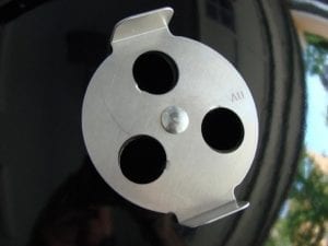 Close-up of lid vent damper