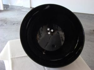 Interior view of lid