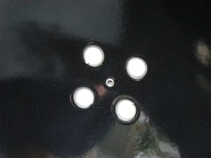 Interior view of vent holes