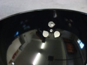 Interior view of charcoal bowl