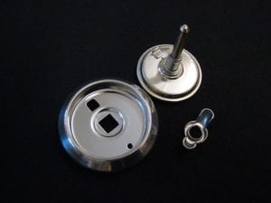 Thermometer, bezel, and wing nut