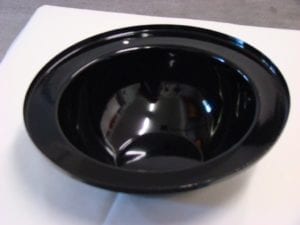 Overhead view of water pan