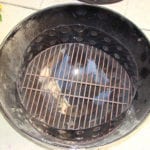 Charcoal chamber on charcoal grate