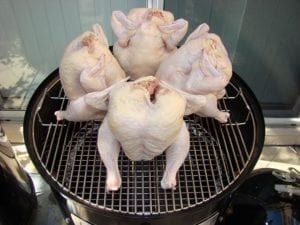 4 chickens in 22.5" WSM