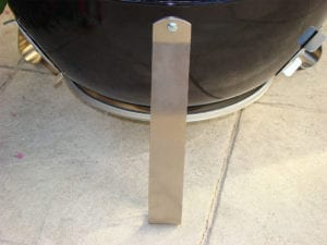 Profile view of leg
