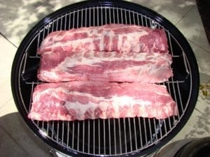 3 slabs of ribs in 22.5" WSM