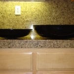 Side view of water pans