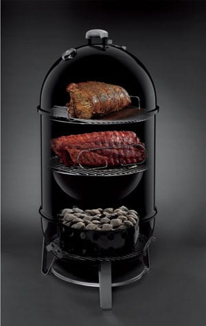 22.5 Weber Smokey Mountain Cooker Smoker cut-away