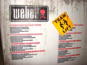Close-up of box text