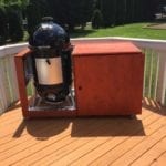 Anthony N WSM stained cedar cart