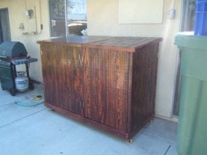 WSM enclosure with storage