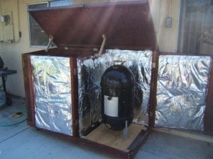 WSM side of enclosure open